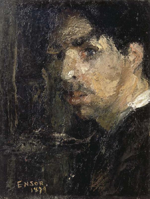 Self-Portrait,Called The Big Head, James Ensor